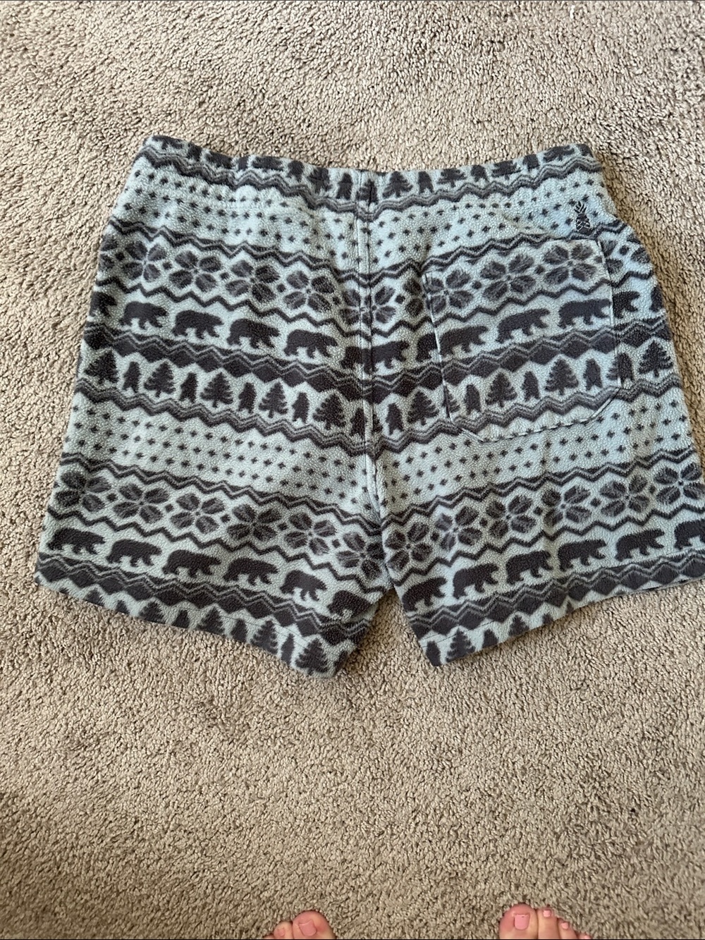 Chubbies Light Gray Fleece Lounge Shorts - Picture 6 of 8